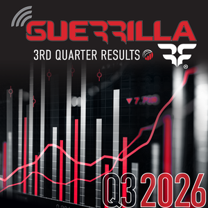 Guerrilla RF Q3 2026 Results Date and Webcast Press Release Graphic
